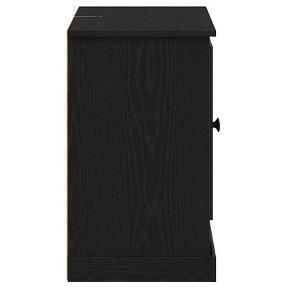 Credenza Rovere Nero 100 x 35,5 x 60 cm Legno multistrato