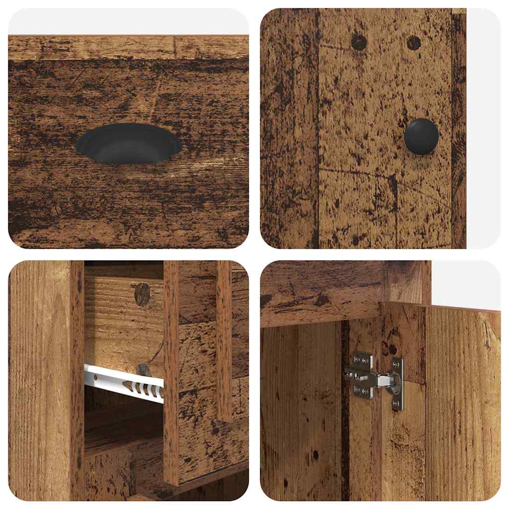 Mobile laterale Legno vecchio 40 x 50 x 75 cm Legno multistrato | homemem39