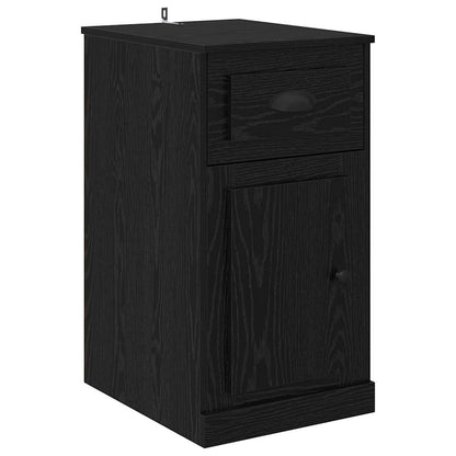 Mobile laterale Rovere Nero 40 x 50 x 75 cm Legno multistrato | homemem39