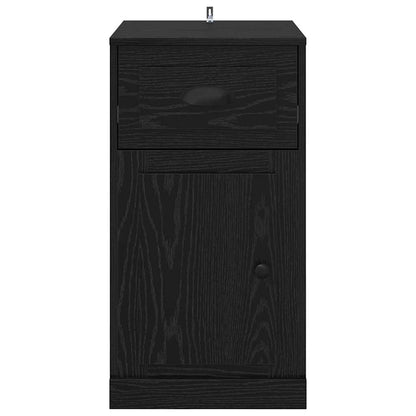 Mobile laterale Rovere Nero 40 x 50 x 75 cm Legno multistrato | homemem39