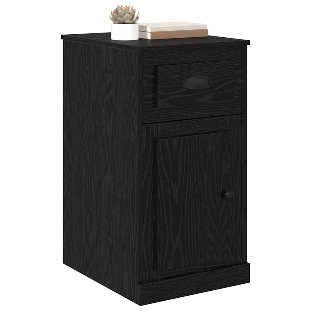Mobile laterale Rovere Nero 40 x 50 x 75 cm Legno multistrato | homemem39