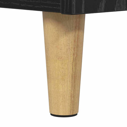 Mobile TV Rovere Nero 100 x 34,5 x 44,5 cm Legno multistrato | homemem39