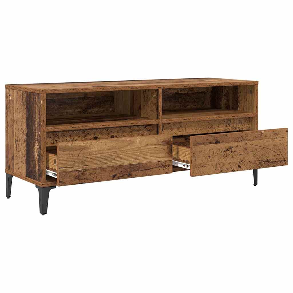 Mobile TV con cassetto Legno vecchio 100 x 34,5 x 44,5 cm