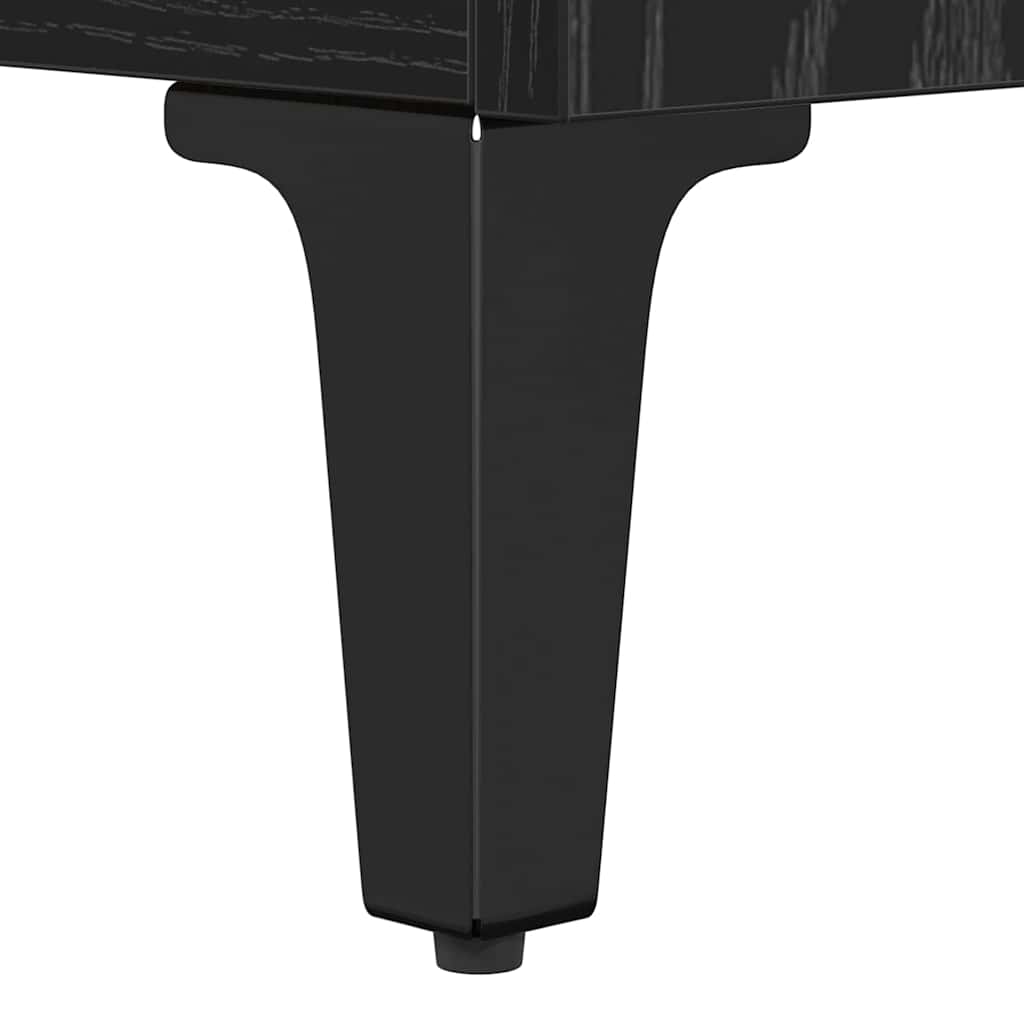 Mobile TV con cassetto Rovere Nero 100 x 34,5 x 44,5 cm | homemem39