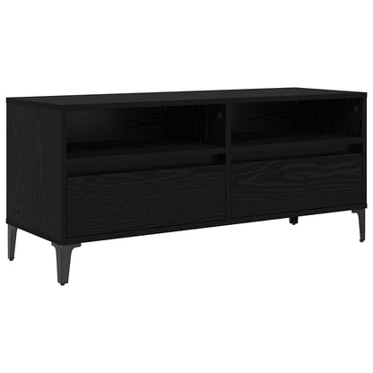 Mobile TV con cassetto Rovere Nero 100 x 34,5 x 44,5 cm