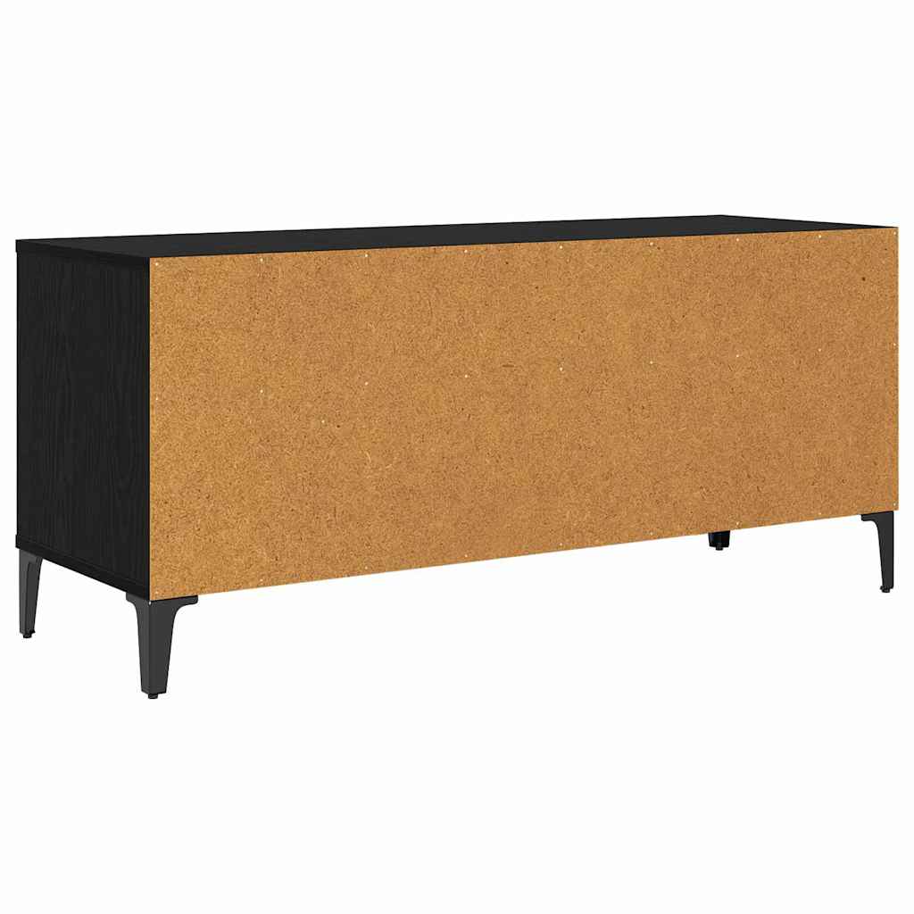 Mobile TV con cassetto Rovere Nero 100 x 34,5 x 44,5 cm