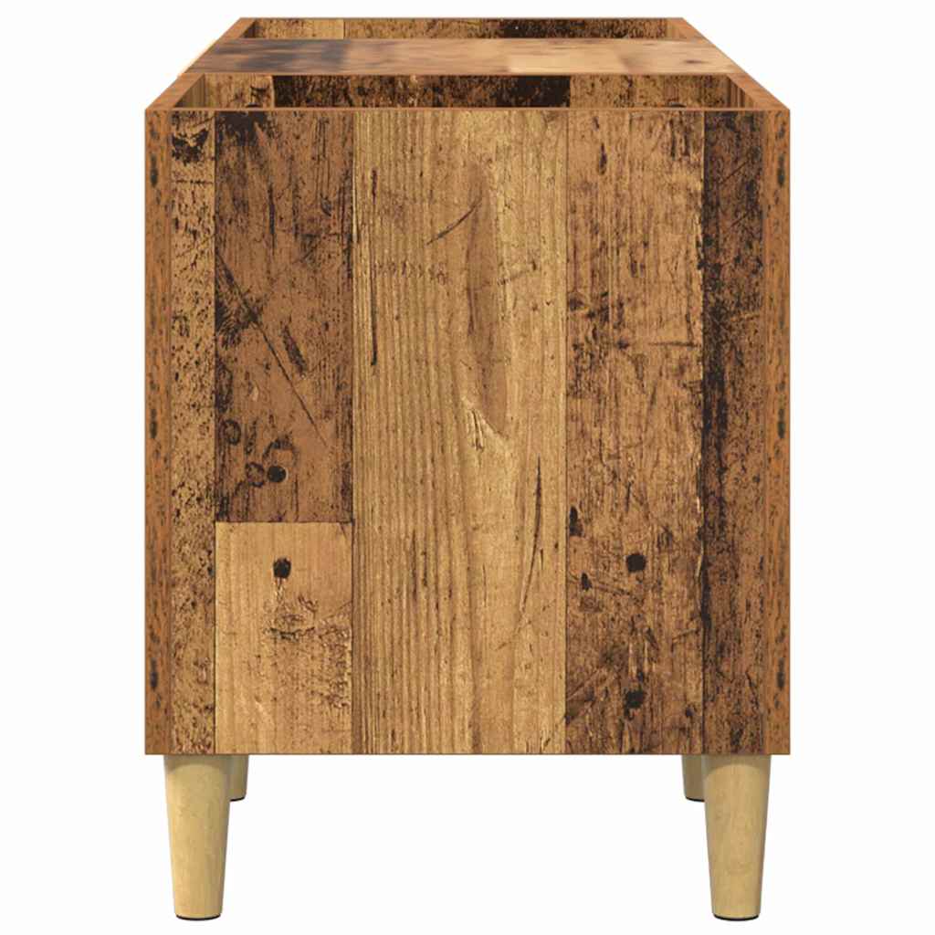 Mobile porta vinili Legno vecchio 121 x 38 x 48 cm | homemem39