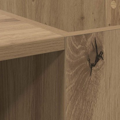Mobile porta vinili Rovere artigianale 121 x 38 x 48 cm | homemem39