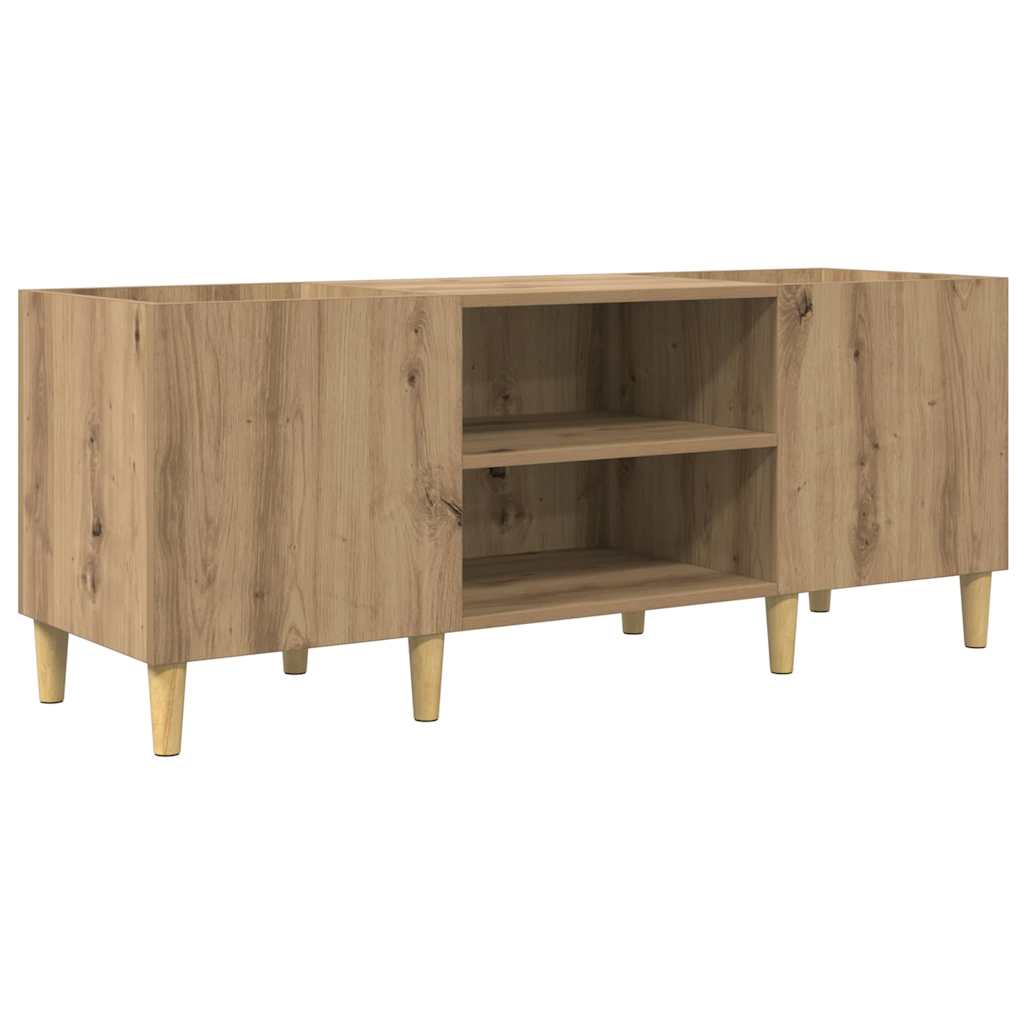 Mobile porta vinili Rovere artigianale 121 x 38 x 48 cm