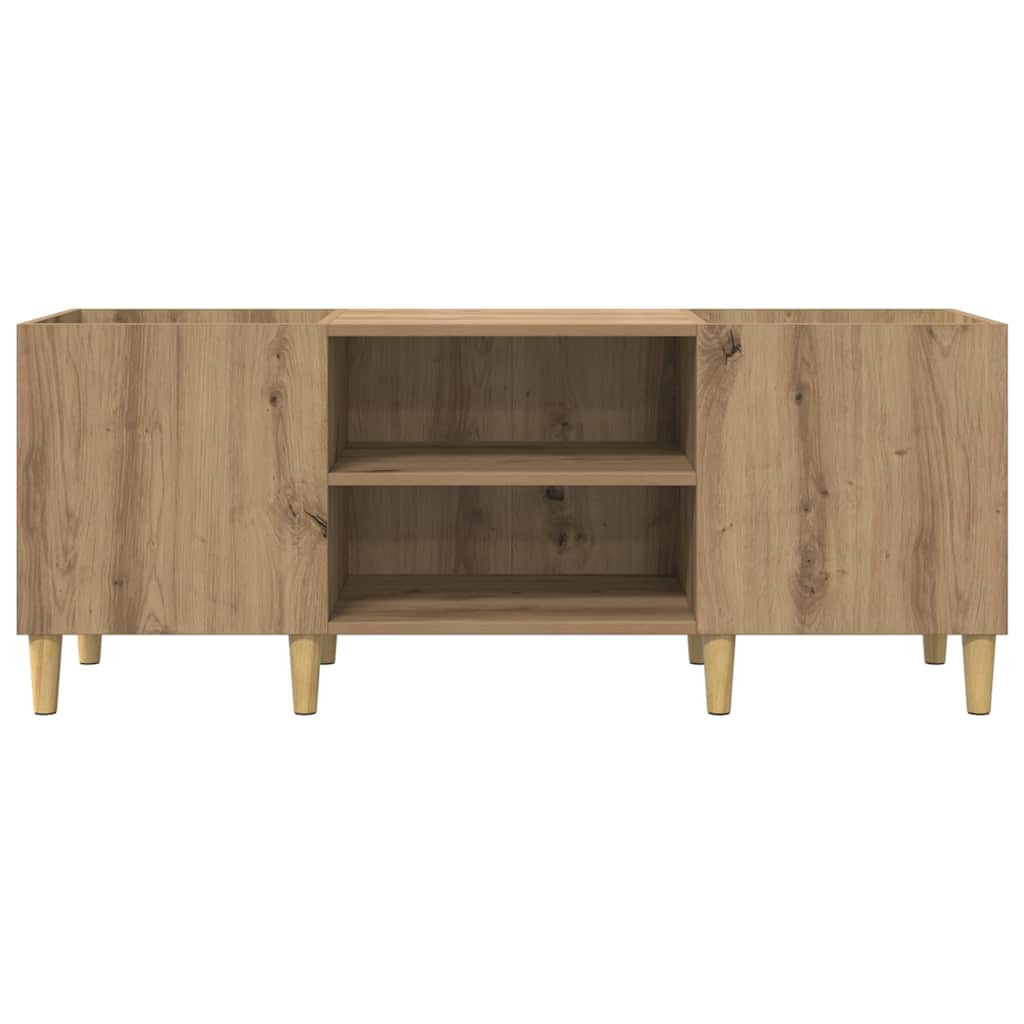 Mobile porta vinili Rovere artigianale 121 x 38 x 48 cm | homemem39