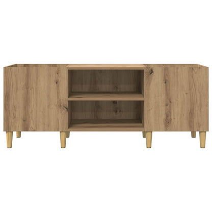Mobile porta vinili Rovere artigianale 121 x 38 x 48 cm | homemem39