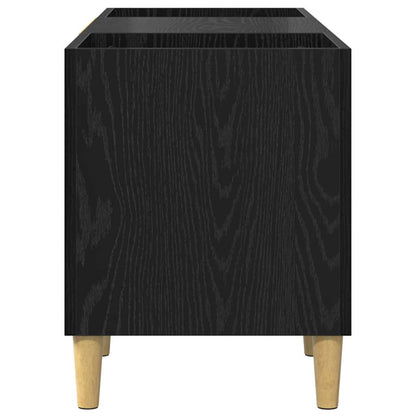 Mobile porta vinili Rovere Nero 121 x 38 x 48 cm