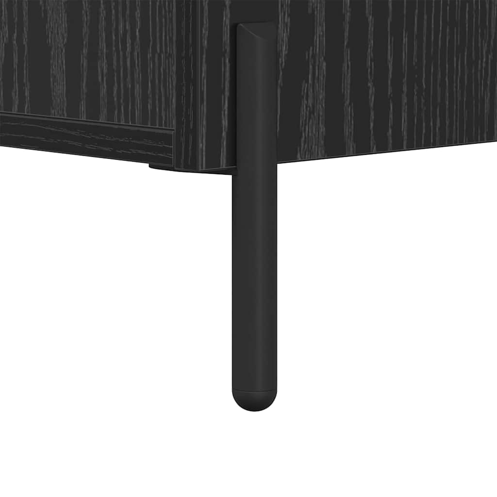 Credenza Rovere Nero 69,5 x 34 x 90 cm Legno multistrato