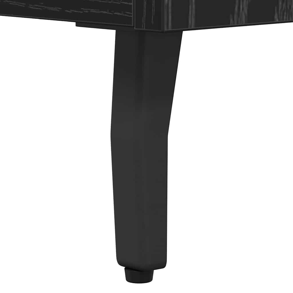 Credenza Rovere Nero 69,5 x 34 x 90 cm Legno multistrato