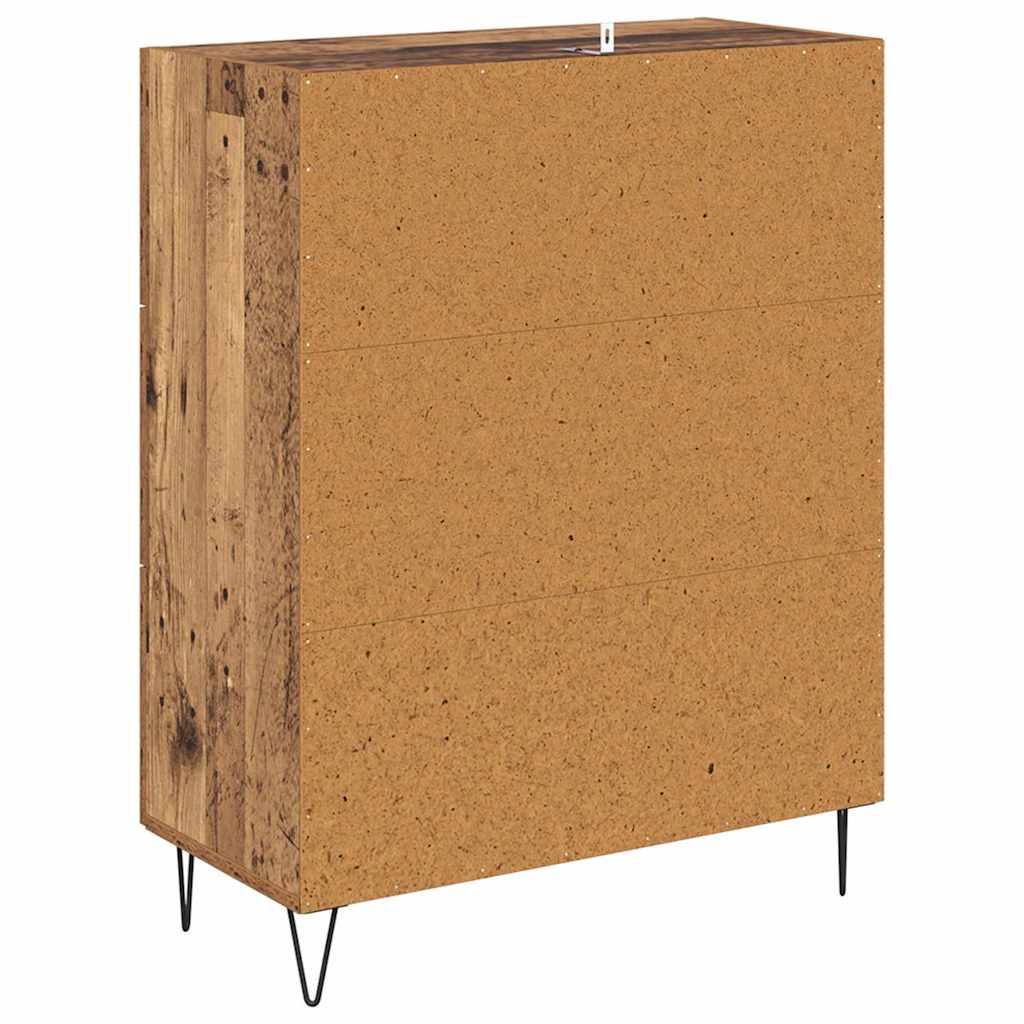 Credenza con cassetto Legno vecchio 69,5 x 34 x 90 cm