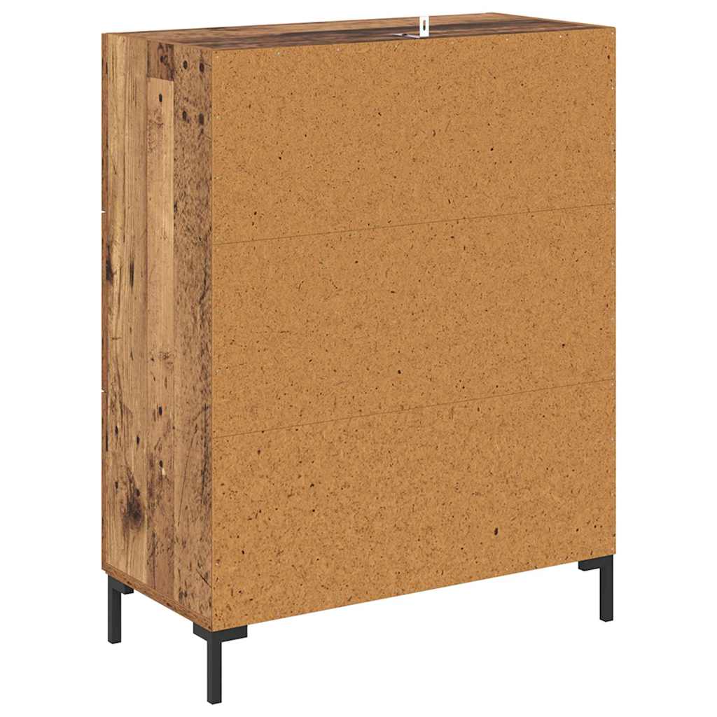 Credenza con cassetto Legno vecchio 69,5 x 34 x 90 cm
