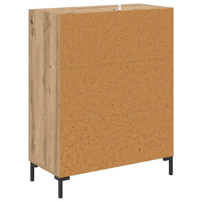 Credenza con cassetto Rovere artigianale 69,5 x 34 x 90 cm