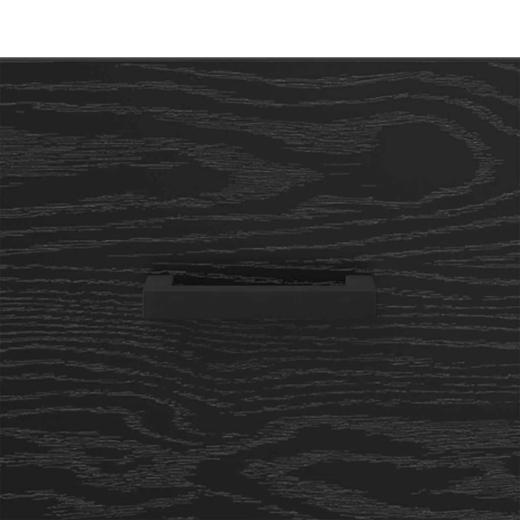 Credenza con cassetto Rovere Nero 69,5 x 34 x 90 cm