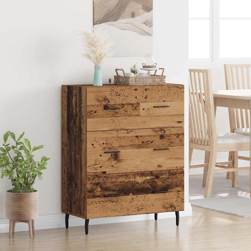 Credenza con cassetto Legno vecchio 69,5 x 34 x 90 cm