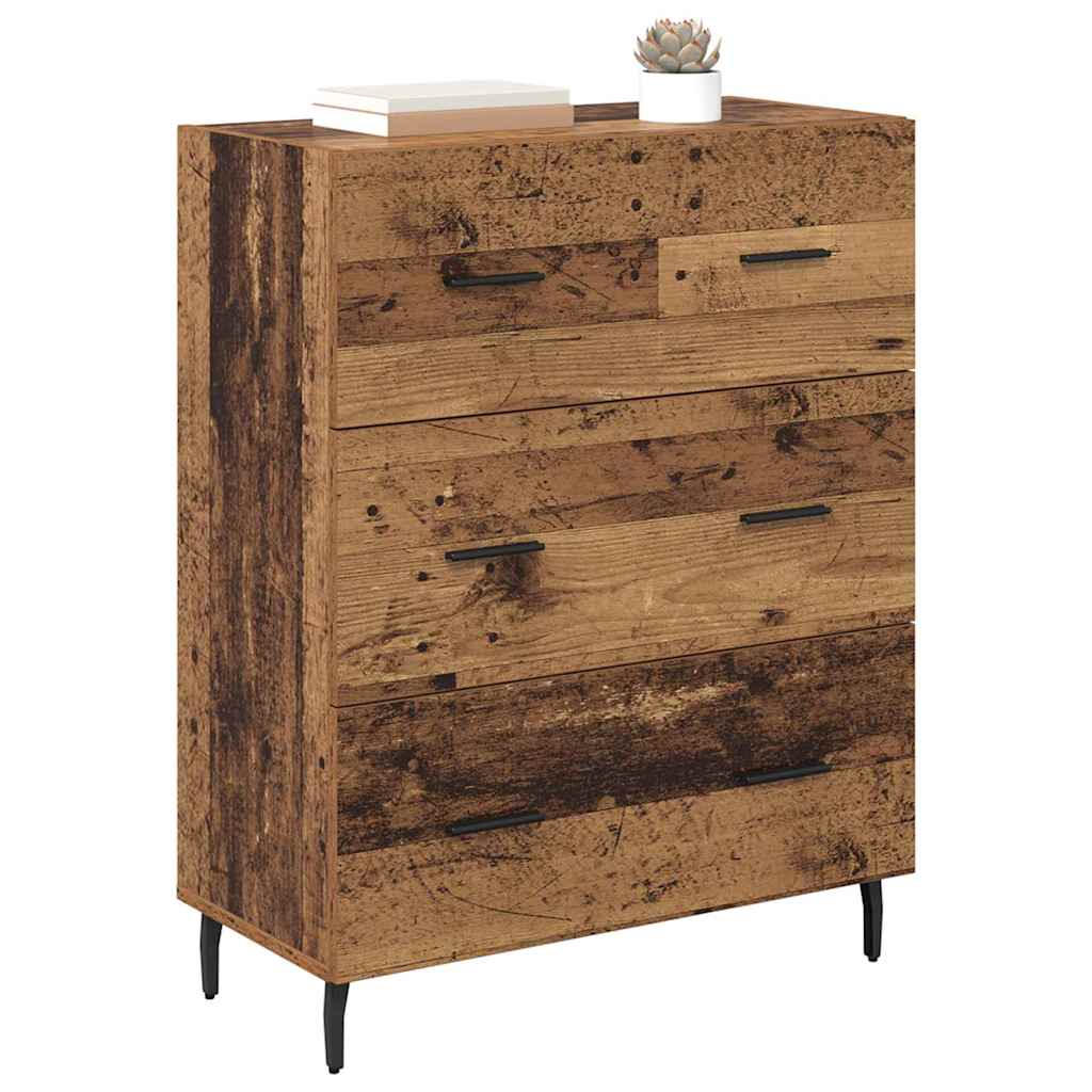 Credenza con cassetto Legno vecchio 69,5 x 34 x 90 cm