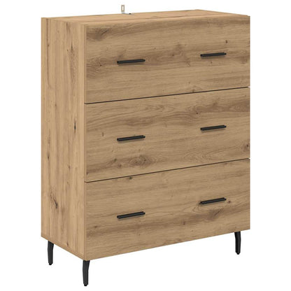 Credenza con cassetto Rovere artigianale 69,5 x 34 x 90 cm