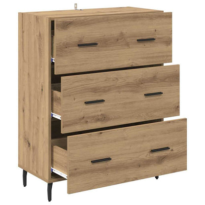 Credenza con cassetto Rovere artigianale 69,5 x 34 x 90 cm
