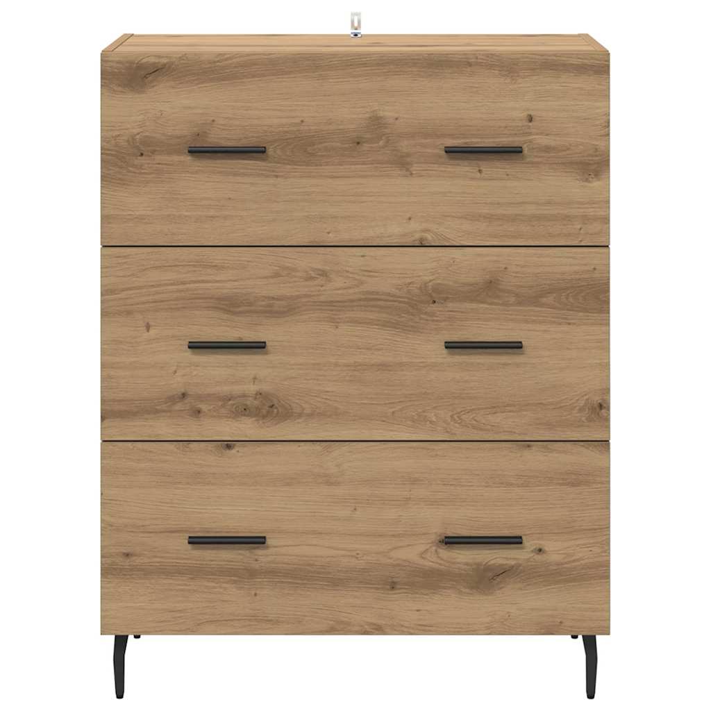 Credenza con cassetto Rovere artigianale 69,5 x 34 x 90 cm