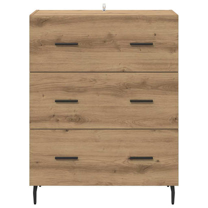 Credenza con cassetto Rovere artigianale 69,5 x 34 x 90 cm