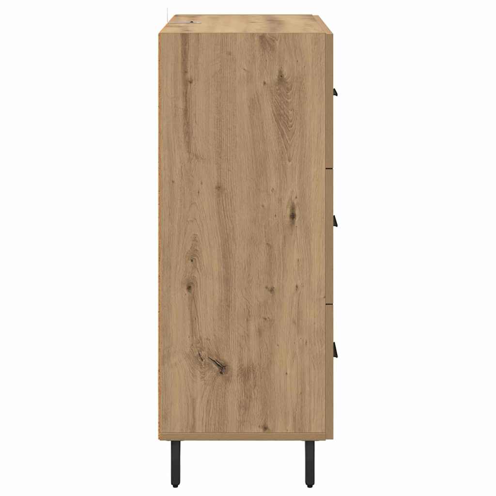 Credenza con cassetto Rovere artigianale 69,5 x 34 x 90 cm