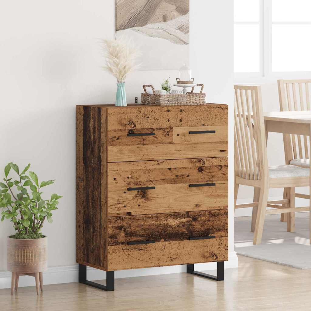 Credenza con cassetto Legno vecchio 69,5 x 34 x 90 cm