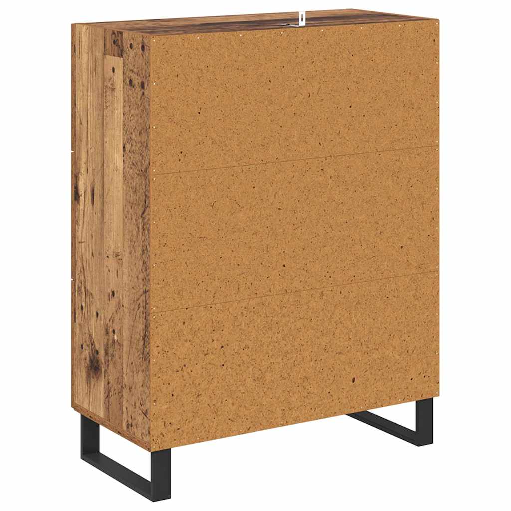 Credenza con cassetto Legno vecchio 69,5 x 34 x 90 cm
