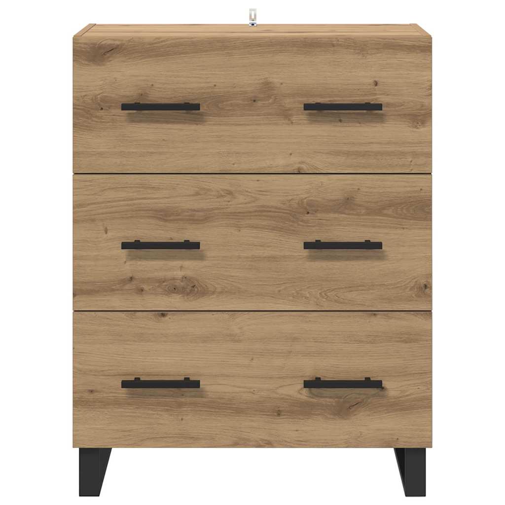 Credenza con cassetto Rovere artigianale 69,5 x 34 x 90 cm