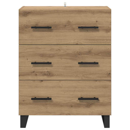 Credenza con cassetto Rovere artigianale 69,5 x 34 x 90 cm