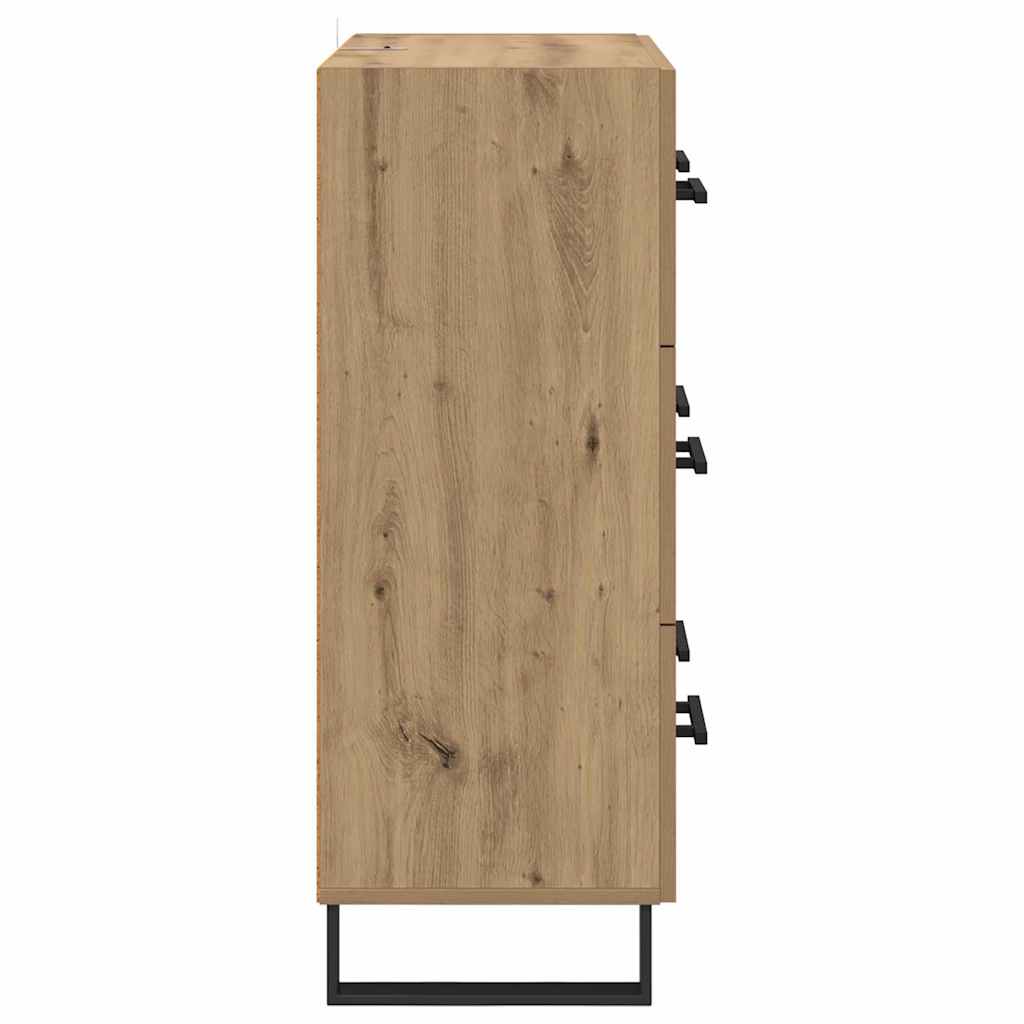 Credenza con cassetto Rovere artigianale 69,5 x 34 x 90 cm