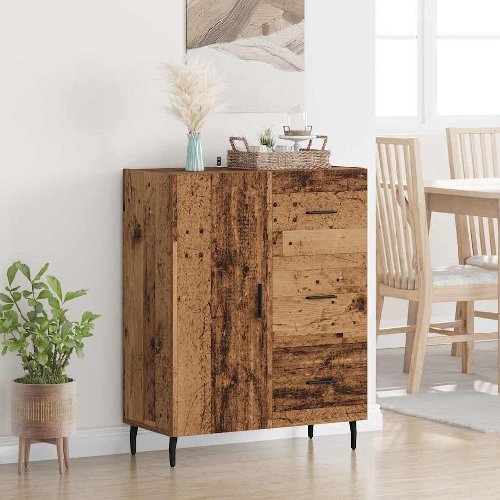 Credenza con cassetto Legno vecchio 69,5 x 34 x 90 cm