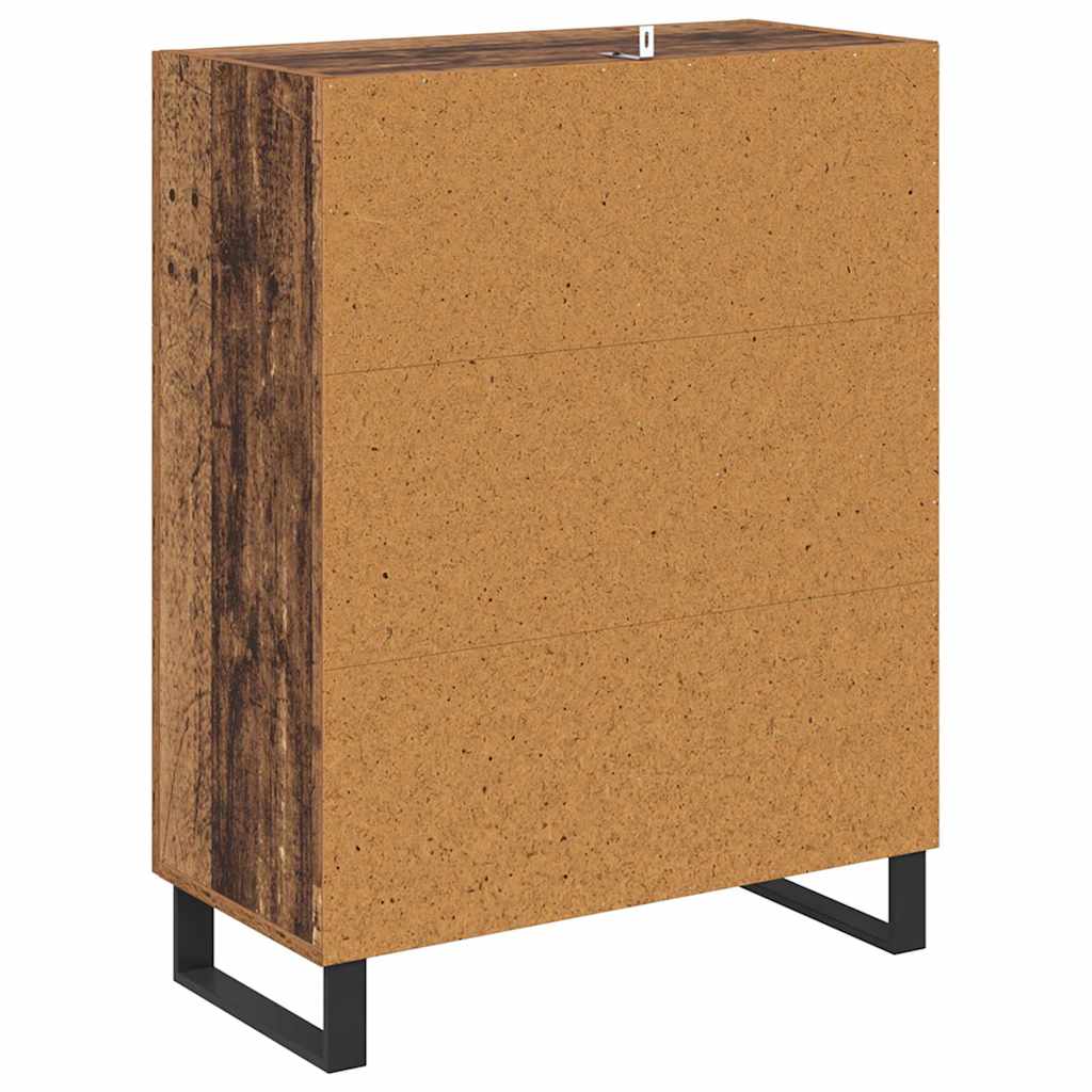 Credenza con cassetto Legno vecchio 69,5 x 34 x 90 cm