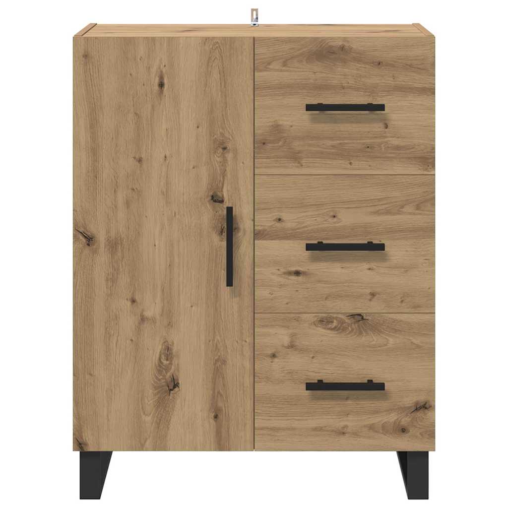Credenza con cassetto Rovere artigianale 69,5 x 34 x 90 cm