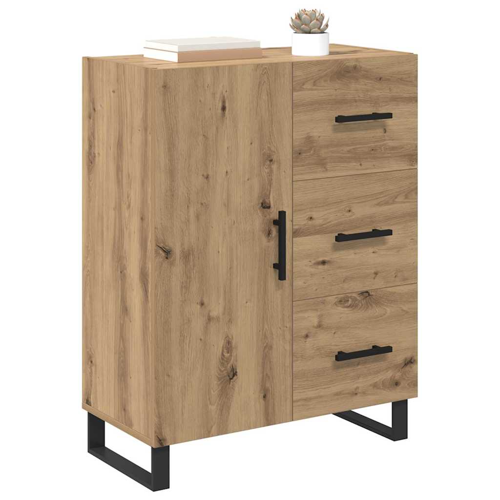 Credenza con cassetto Rovere artigianale 69,5 x 34 x 90 cm