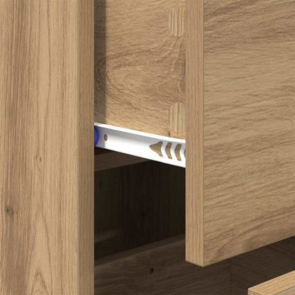 Credenza rovere artigianale 34 x 34.5 x 90 cm Legno multistrato