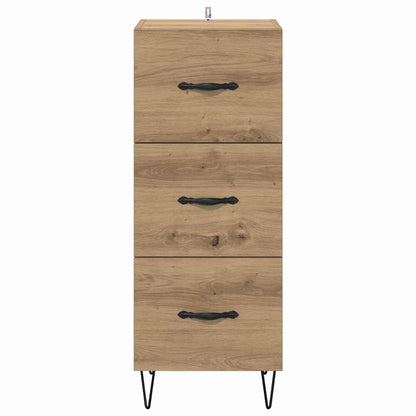 Credenza rovere artigianale 34 x 34.5 x 90 cm Legno multistrato