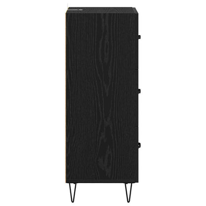 Credenza Rovere nero 34 x 34.5 x 90 cm Legno multistrato