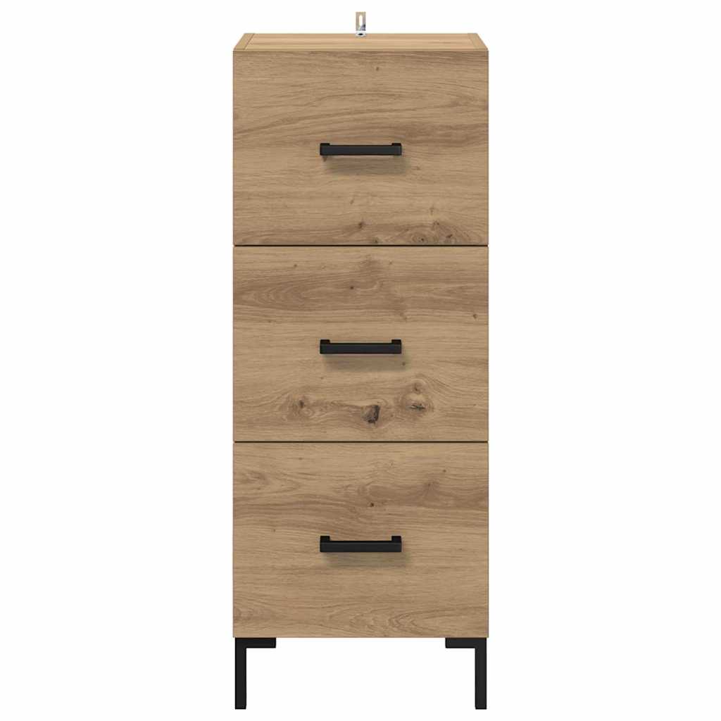 Credenza Rovere artigianale 34,5 x 34 x 90 cm Legno multistrato