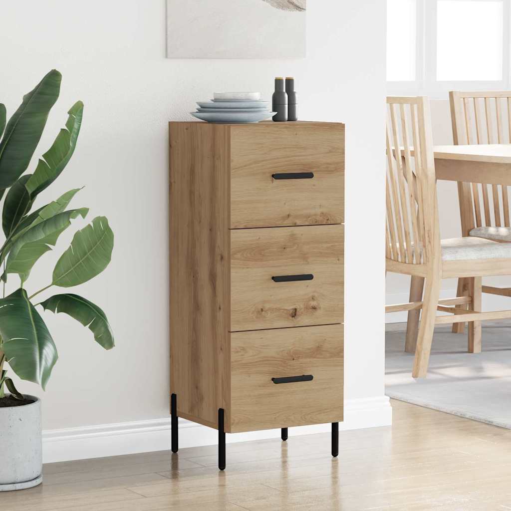 Credenza rovere artigianale 34 x 34,5 x 90 cm Legno multistrato