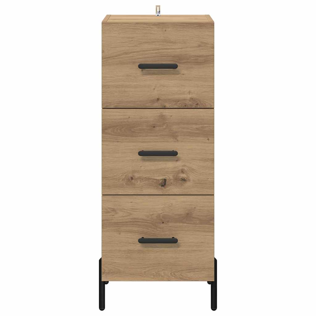 Credenza rovere artigianale 34 x 34,5 x 90 cm Legno multistrato