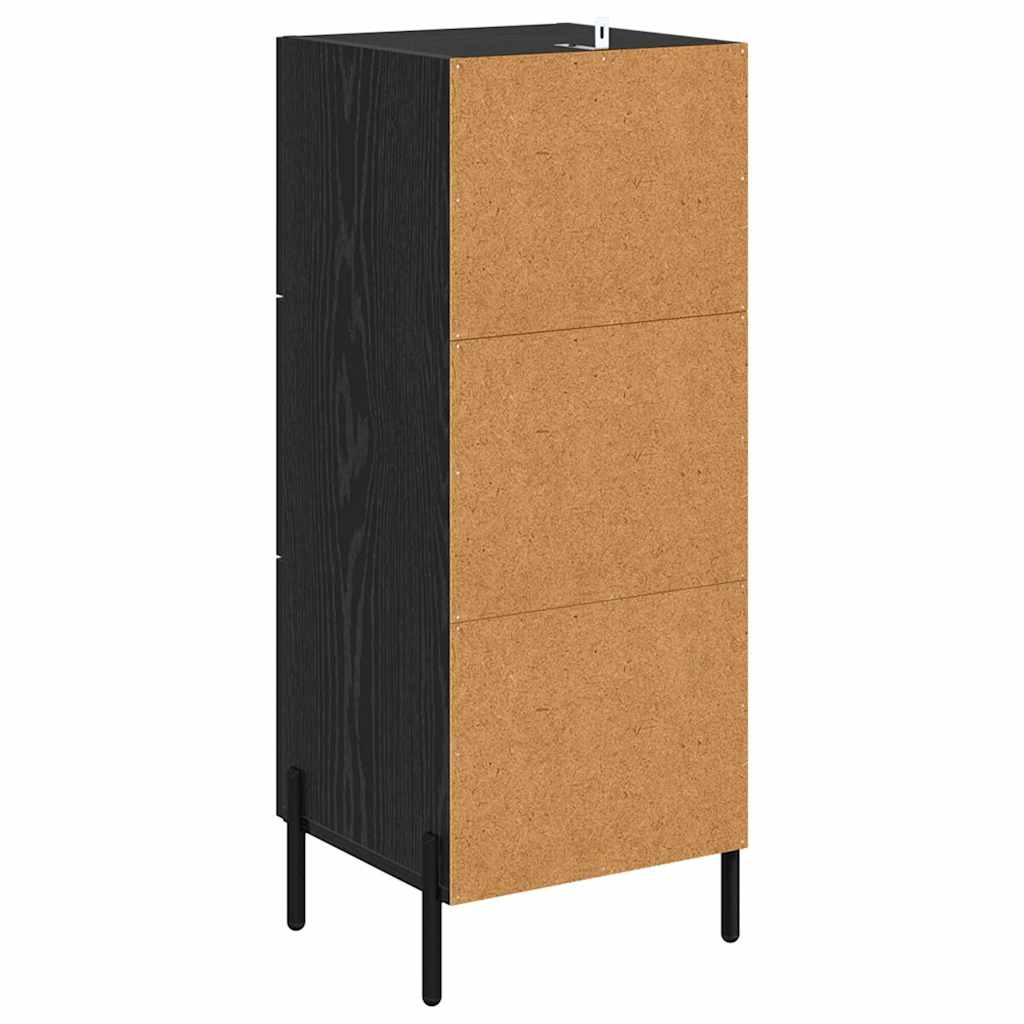 Credenza Rovere nero 34 x 34,5 x 90 cm Legno multistrato