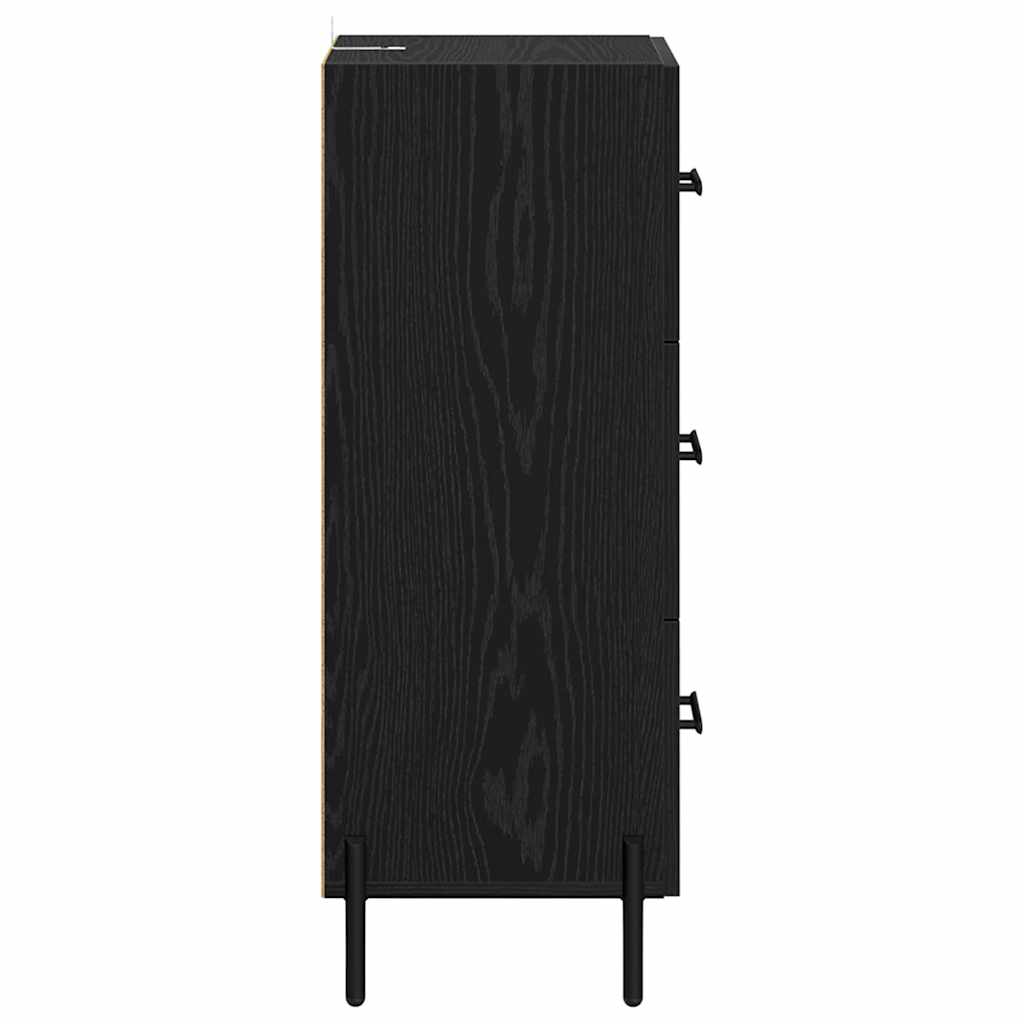 Credenza Rovere nero 34 x 34,5 x 90 cm Legno multistrato