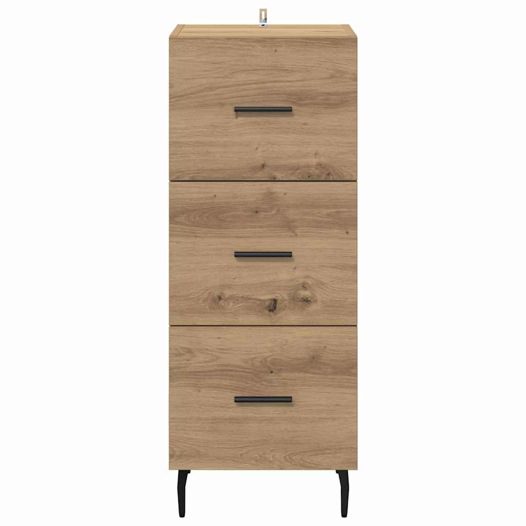 Credenza rovere artigianale 34 x 34,5 x 90 cm Legno multistrato