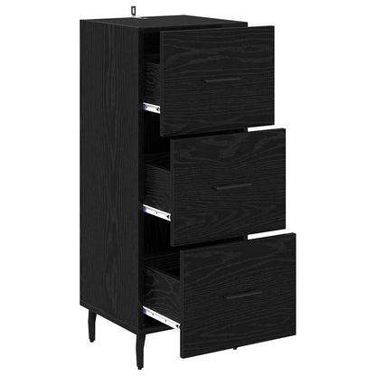 Credenza Rovere nero 34 x 34,5 x 90 cm Legno multistrato
