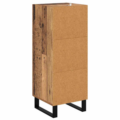 Credenza con cassetto Legno vecchio 34,5 x 34 x 90 cm