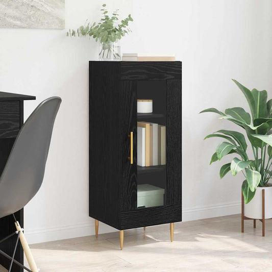 Credenza Rovere nero 34 x 34,5 x 90 cm Legno multistrato